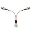 30cm F-Splitter Coaxial RF Cable - F Male to Dual Female Adapter - 3
