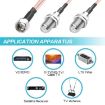 30cm F-Splitter Coaxial RF Cable - F Male to Dual Female Adapter - 6