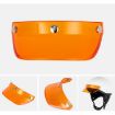 Retro 3-Button Motorcycle Helmet Visor Sunshade Protection Brim (Light Tea) - 4