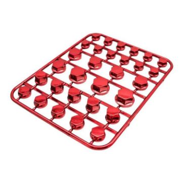 Red Motorcycle Scooter Screw Cover Decorative Cap - Modification Parts - 1