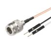 N Female to Dual DuPont Male RG316 RF Extension Cable 1m Adapter - 1