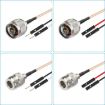N Female to Dual DuPont Female RG316 RF Extension Cable 0.3m Adapter - 2
