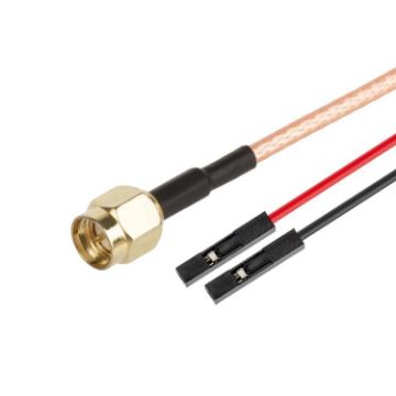 SMA Male to Dual DuPont Female RG316 RF Extension Cable 0.5m Adapter - 1