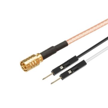 SMB Female to Dual DuPont Male RG316 RF Extension Cable 1m Adapter - 1