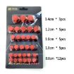 Red Motorcycle Scooter Engine Screw Nut Cap Cover - Decorative Parts - 4