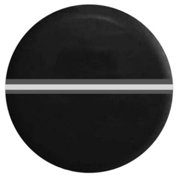 16" Thickened Imitation Leather Spare Tire Cover w/ Reflective Stripes - 1