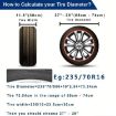 17" Thickened Imitation Leather Spare Tire Cover w/ Reflective Stripes - 4