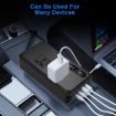 Gurxun Dual Display Car Inverter 110V with 2 USB & 2 Type-C Ports - 5