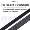Adjustable High-Elastic Fishing Rod Protective Cover 59-130cm No Straps - 5