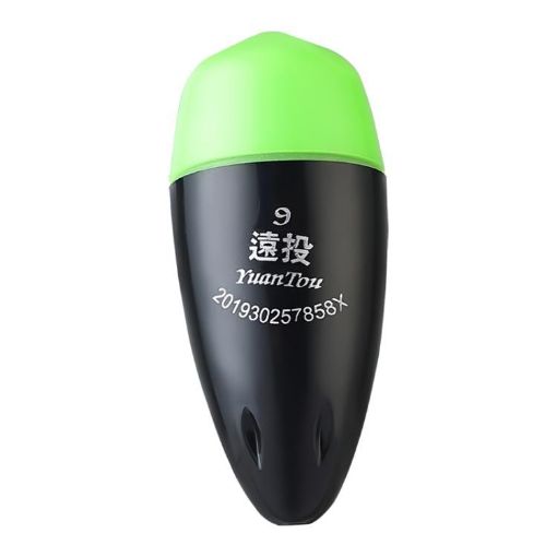 Luminous Night Fishing Float, Size 9, Green, ABS Anti-Fall, Sea Use - 1