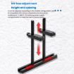 Adjustable Aluminum Graphics Card Bracket Holder with 12cm Fan - Black - 4