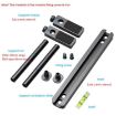 Adjustable Aluminum Graphics Card Bracket Holder with 12cm Fan - Black - 5