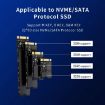 Blueendless M.2 NVMe/SATA Dual-Protocol Hard Disk Box with USB2.0 & SD/TF - 4