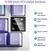Ajazz AK820 Pro Wireless Bluetooth Mechanical Keyboard, Gift Axis Purple - 7
