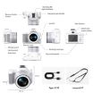 2K Ultra HD Mini Digital Camera, 48MP, White with Fill Light - 3