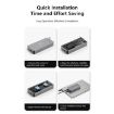 Blueendless M.2 NVMe SSD Box 40Gbps USB4 with RGB Lights & Fan - 7