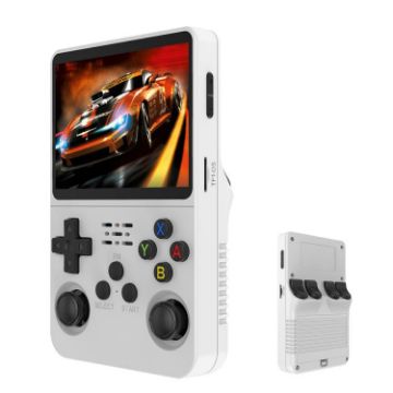 R36S Retro Handheld Game Console 3.5" Screen 128G Linux System White - 1