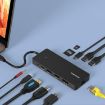 Blueendless Type-C HUB with Gigabit Ethernet, Dual DP & HDMI Ports - 8