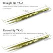 MaAnt Titanium Antistatic Tweezers - Pink Straight Hair Repair Tool - 3