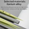 MaAnt Titanium Antistatic Tweezers - Curve Bird Nest Hair Repair Tool - 6