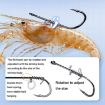 10pcs Crooked Mouth Barbed Sea Fishing Hooks 5/0 Lure Hanging Shrimp - 7