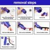 Dyson V7/V8/V10/V11 Vacuum 571 Wide Rolling Brush Plush Strips Set - 7