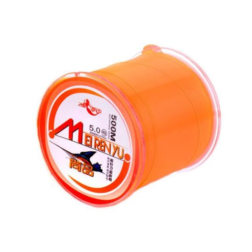 Meirenyu 500m Orange Semi-floating Nylon Fishing Line, Size 2.0 - 1