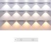 Rechargeable 20cm Motion Sensor Light Bar with Remote - Silver Cabinet Lamp - 1