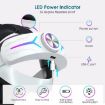 Meta Quest 2 VR Head Strap with 8000mAh Battery - Adjustable RGB White - 4