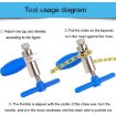 Mountain Bicycle Chain Cutter Tool - Steel Chain Release (Blue) - 8