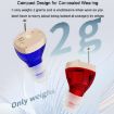 Invisible Rechargeable CIC Hearing Aid Sound Amplifier - Red Blue Pair - 7