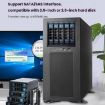 5-Bay Hot Swap Hard Drive Cage for 3.5"/2.5" HDD/SSD in 3x5.25" Bay - 3