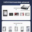 5-Bay Hot Swap Hard Drive Cage for 3.5"/2.5" HDD/SSD in 3x5.25" Bay - 5