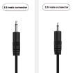 2.5mm Male Mono Cable 2Pin AUX Speaker Audio Power Cord 25cm Length - 5