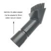 32mm Soft Brush Nozzle for Karcher/Miele/Bosch/Philips Vacuum - Black - 4