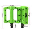 RACEWORK RK091 Mountain Bike Nylon Fiber Anti-slip Pedals (Black) - 3