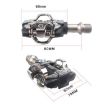 RACEWORK M8100 Mountain Bike SPD Pedal, Ultra-light DU Bearing, Black Gold - 3