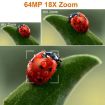 64MP 6K Ultra HD Video Camera, 18X Zoom, 4" Touch Screen, 16G Camcorder - 3