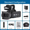 64MP 6K Ultra HD Video Camera, 18X Zoom, 4" Touch Screen, 16G Camcorder - 6