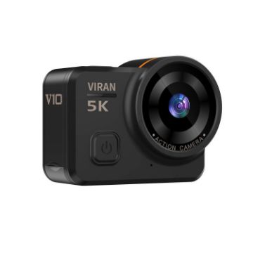 VIRAN V10 5K WiFi Sports Camera, 2" IPS Screen, IP68 Waterproof, Black - 1