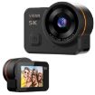 VIRAN V10 5K WiFi Sports Camera, 2" IPS Screen, IP68 Waterproof, Black - 2