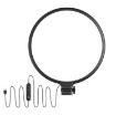8" Black LED Fill Light for Live Streaming & Photography - Eye Protection - 1