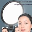 8" Black LED Fill Light for Live Streaming & Photography - Eye Protection - 6