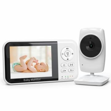 3.2" LCD Wireless Baby Monitor with 2-Way Audio & Night Vision Camera - 1