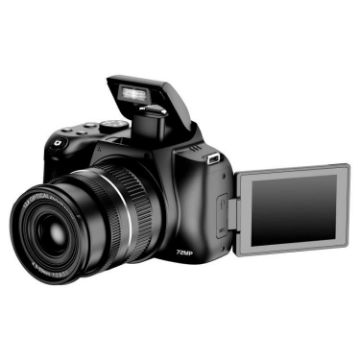 4K 72MP 12X Zoom Student Digital Camera WiFi HD Video 3" Flip Screen - 1