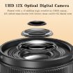4K 72MP 12X Zoom Student Digital Camera WiFi HD Video 3" Flip Screen - 4