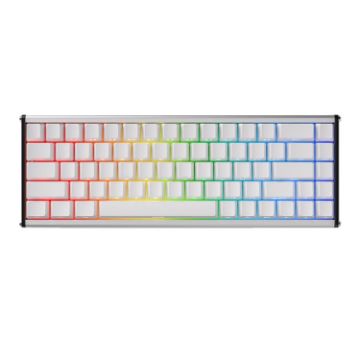 Ajazz ALUX68 MAX RGB Wired Mechanical Keyboard, White, DIY Magnetic Shaft - 1