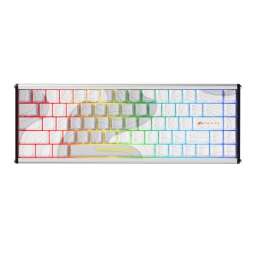 Ajazz ALUX68 MAX RGB Wired DIY Magnetic Shaft Keyboard - Snow Bottel - 1