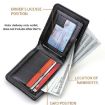 Light Brown Men's Leather Wallet with Driver License Holder & Money Clip - 7