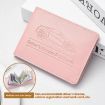 Women's Pink Leather Multi-Card Driver License & ID Holder - 6 Slots - 9